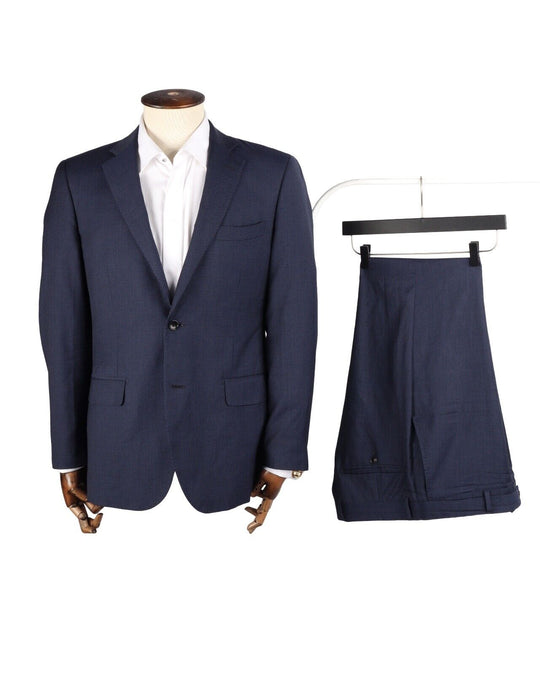 BOGGI Milano Suit Blue Super 120's Wool Men's 50 IT / 40 UK