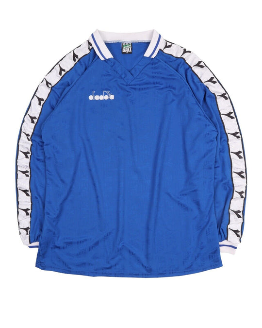 Men's Vintage DIADORA Blue Taped Jersey Longsleeve Size XL