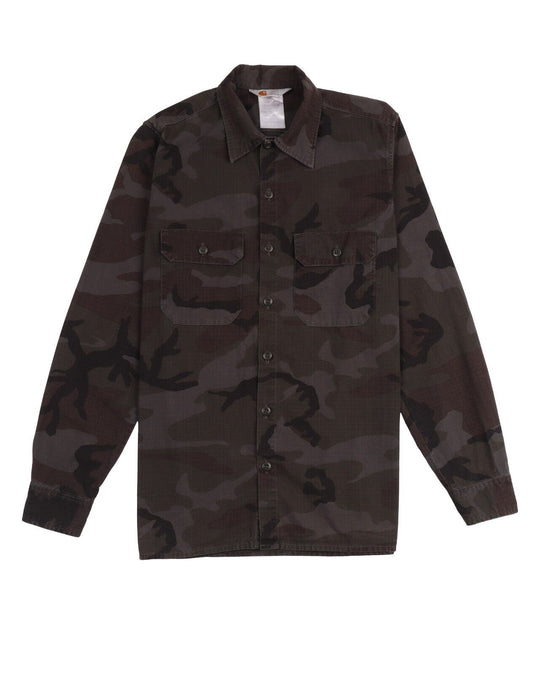 CARHARTT Rugged Outdoor Wear Shirt Camouflage Cotton Men's Size M