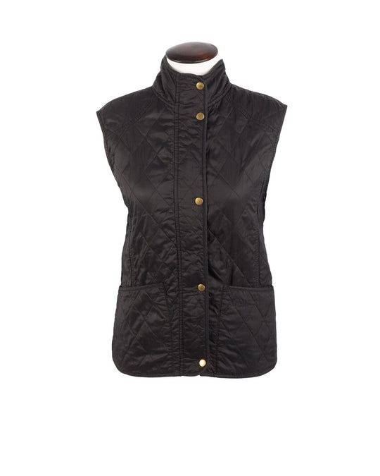BARBOUR Waistcoat Gilet Vest Black Quilted Women's Size UK 14 US 10