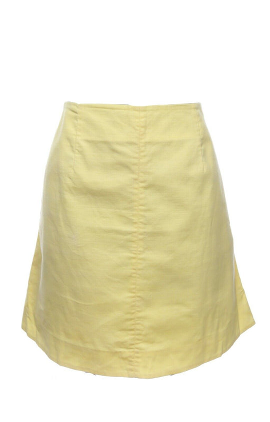 COS Yellow Cotton Short Skirt Size 40