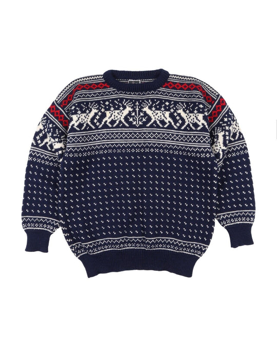 Vintage DALE OF NORWAY Pullover Fair Isle Wool Men's Knit Sweater Size M
