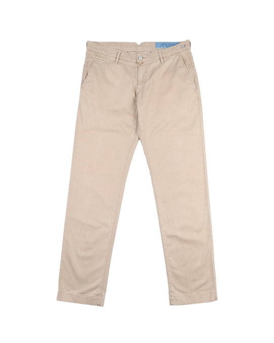 JACOB COHEN Bobby Chino Pants Beige Cotton Mens Trousers Size 33