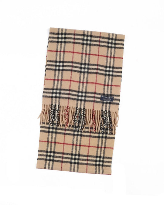 BURBERRY Classic Scarf Beige Nova Check Lambswool