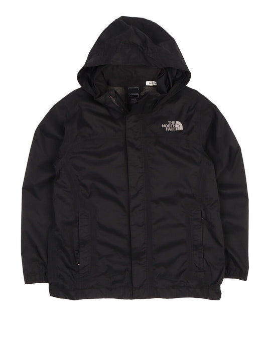 Kid's Boy's THE NORTH FACE Black HyVent Membrane Outdoor Jacket Size M / 10-12