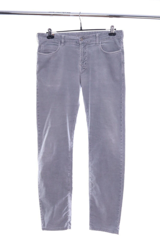 ATELIER NOTIFY Italy Grey Corduroy Slim Fit Pants Jeans Size 32