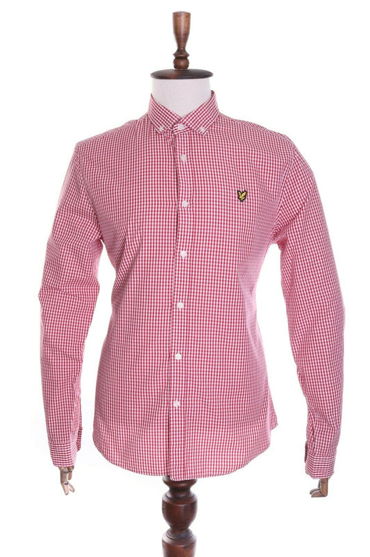LYLE & SCOTT Red Check 100% Cotton LS Shirt Size XL