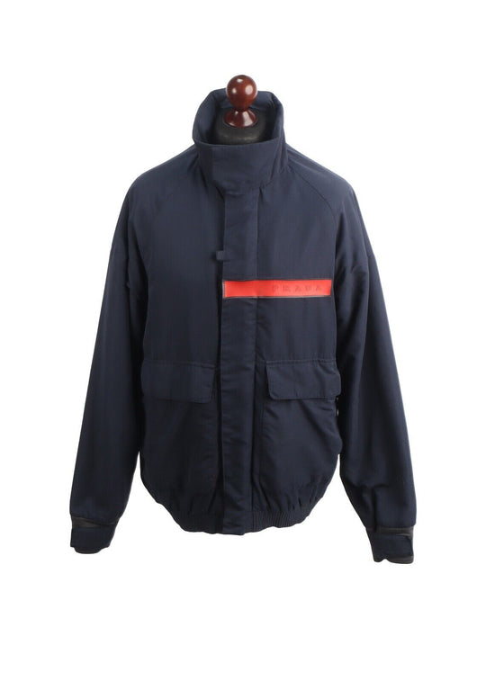 Vintage PRADA Luna Rossa Sailing Bomber Navy Blue Men's Jacket Size 52 / L