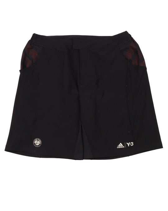 ADIDAS YOHJI YAMAMOTO Y-3 Sport Shorts Roland Garros Black Mens Tennis Size XL