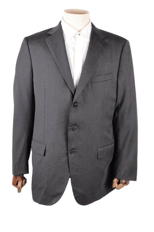 Men's ERMENEGILDO ZEGNA Rom Grey Wool Blazer Jacket Size UK 46 IT 56