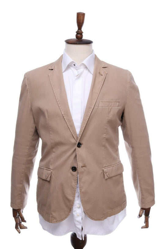 HUGO BOSS ORANGE Beige Cotton Blazer Jacket Size 50