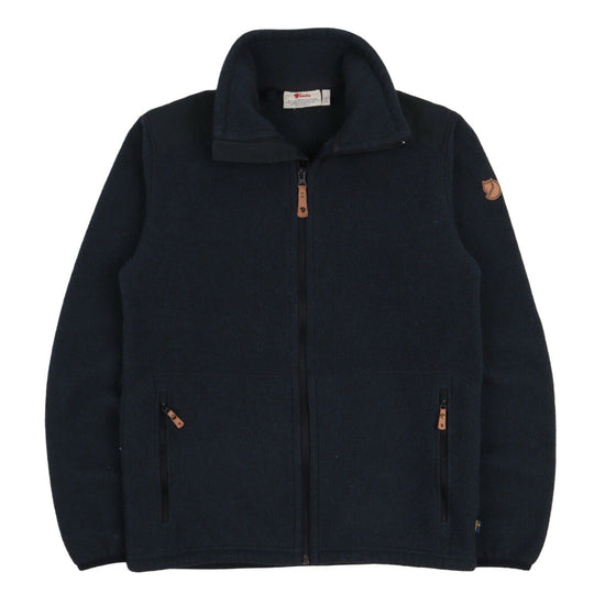 Men's FJALLRAVEN Blue Outdoor Full Zip Polartec Fleece Cardigan Jumper Size XS