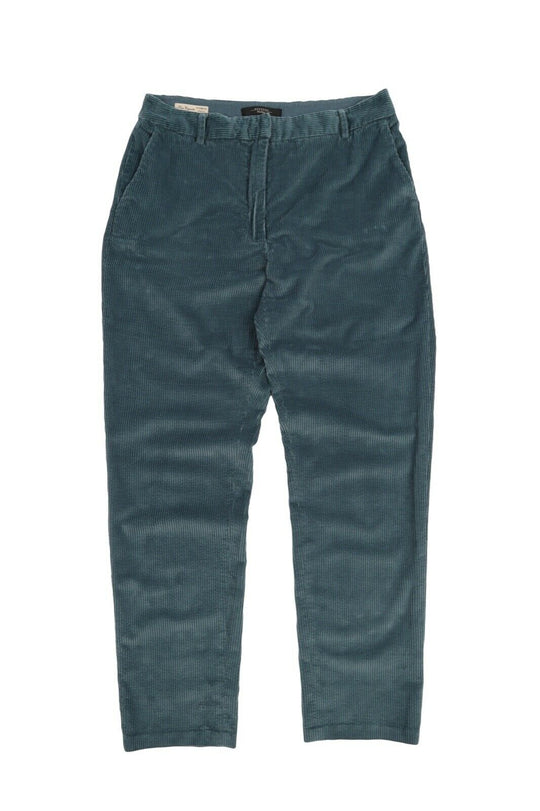 Women's Weekend MAX MARA Blue Corduroy Cotton Slim Chino Pants Size IT 38