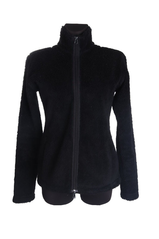Women's NAPAPIJRI Black Sherpa Fleece Zip Up Jacket Size M