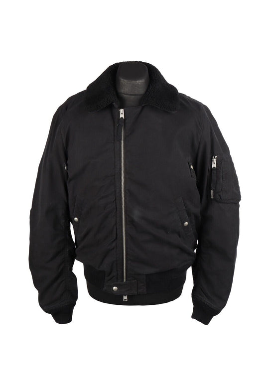 ALLSAINTS Faro Bomber Jacket Lyocell Cotton Black Men's Size M