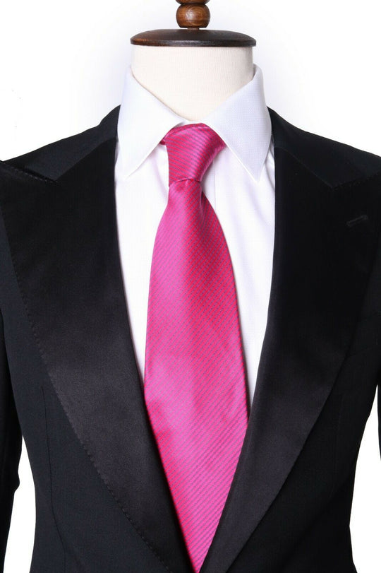 Men's STEFANO RICCI Pink 100% Silk Graphic Tie Necktie