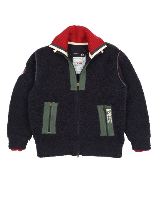 NAPAPIJRI Deep Pile Fleece Windbreaker Women's Jacket Size L