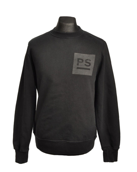 PAUL SMITH Jumper Black Big Logo Men's Sweatshirt Size L