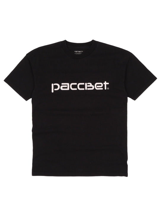 Men's CARHARTT x RASSVET Gosha Rubchinskiy Black Big Logo T-Shirt Size XS