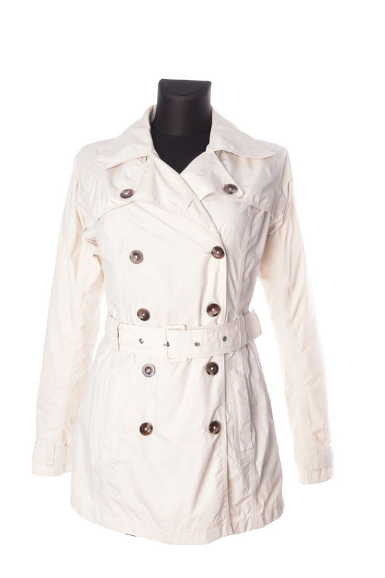 Women's THE NORTH FACE Ivory Nylon Hy-Vent Belted Trench Coat Size s