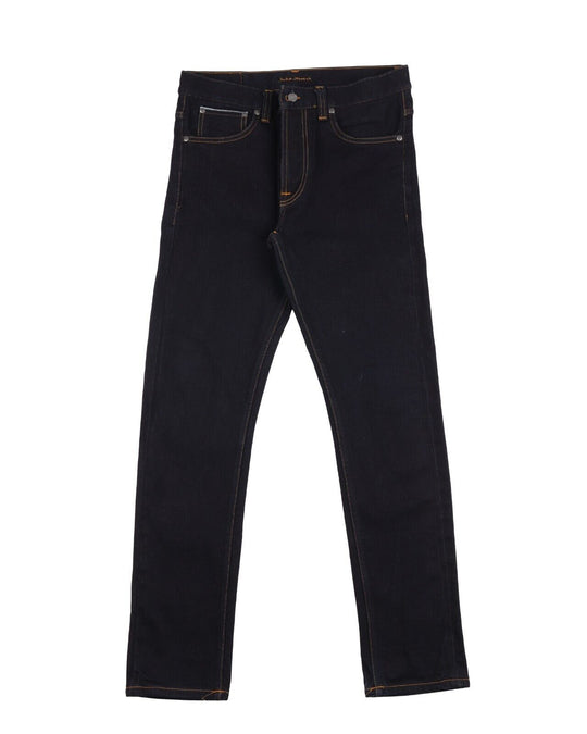 NUDIE Jeans Navy Blue Selvage Cotton Mens Denim Size 33 / 32