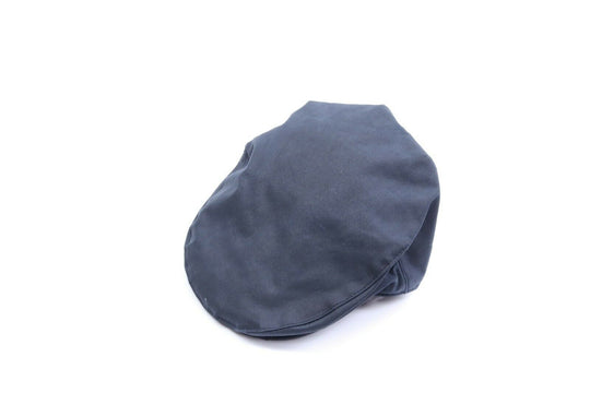 BARBOUR Navy Waxed Cotton Flat Cap Size 56 cm , 6 7/8"