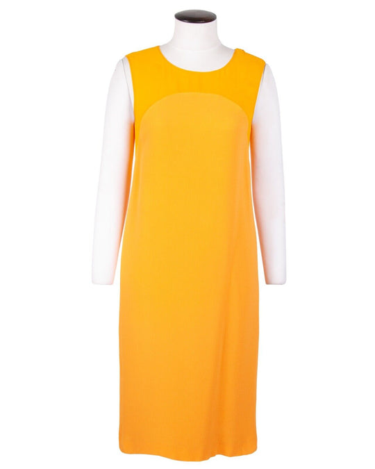 JIL SANDER Dress Yellow Long Tank Sleeveless Women's Size 36