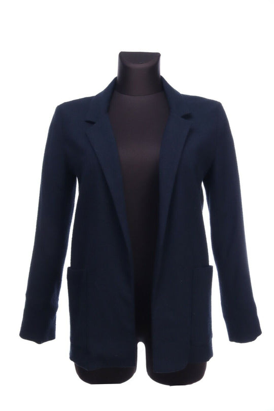 APC Navy Blue Open Blazer Jacket Cardigan Size XS