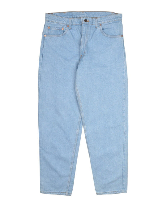 Vintage LEVIS 550 Jeans Blue Denim Cotton Men's Tapered Leg Big E USA Size 34x30