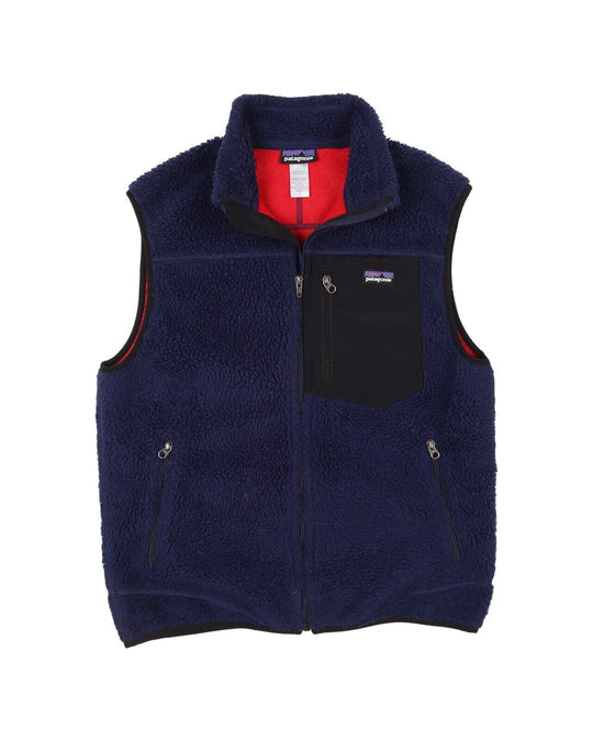 PATAGONIA Retro X Vest Blue Mens Fleece Waistcoat Size M