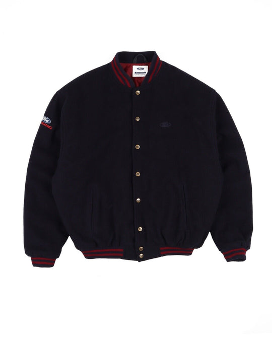 Vintage FORD Official Merchandise Varsity Navy Blue Snap Men's Jacket Size XL