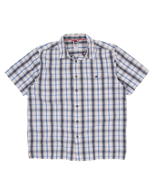 Men's TNF THE NORTH FACE Check Short Sleeve Outdoor Shirt Size L
