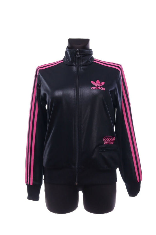 Women's ADIDAS Chille 62 Black Track Top Jacket Size 40