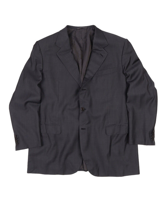 Men's BRIONI Roma Parigi Gray Super 150's Wool Blazer Jacket Size 48 US / 58 IT
