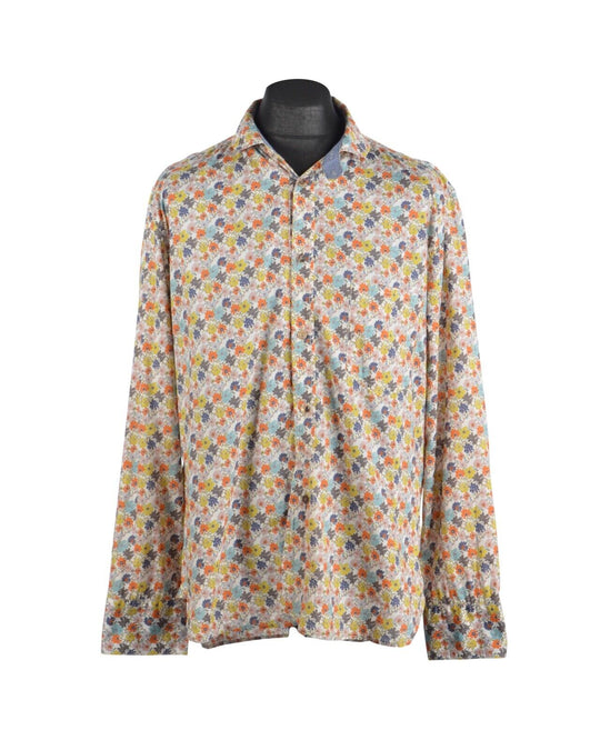 Men's SCARTI - LAB WIP Floral Summer Shirt Size XXL