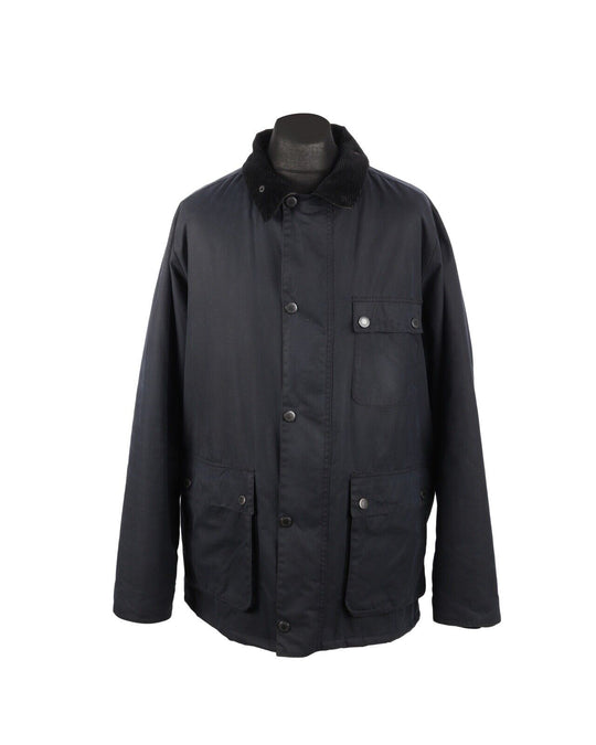 Men's BARBOUR Navy Blue Rufford Wax Jacket AW17 Size XXL