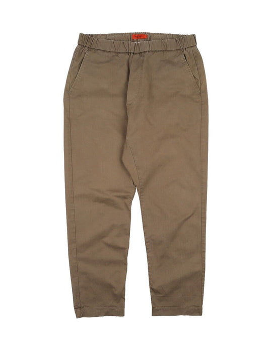 BARENA Pants Olive Green Cotton Cropped Men's Trousers Size 50 IT