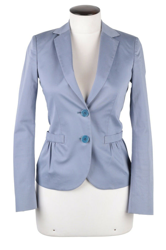 Women's ETRO MILANO Lilac Lavender Cotton Blazer Jacket Size 40 IT