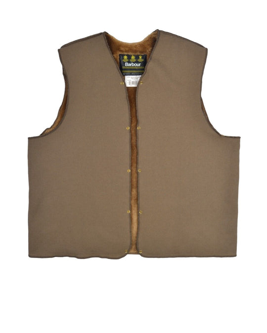 BARBOUR Acrylic Lining Vest Brown Men's Liner Size C50 / 127 cm