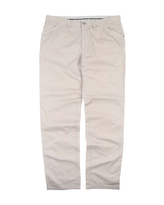 BRIONI Portocervo Trousers Beige Cotton Pants Men's Size 54 IT