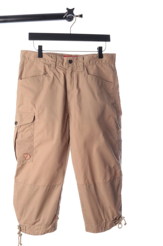 Women's FJALLRAVEN Beige ICELAND KNICKERS W G1000 High Waist Shorts Size 38