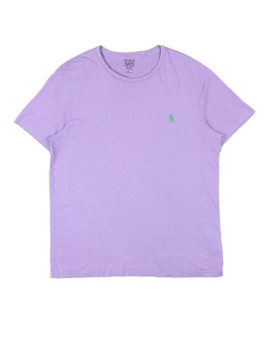 POLO RALPH LAUREN T-Shirt Purple Cotton Men's Short Sleeve Tee Size L