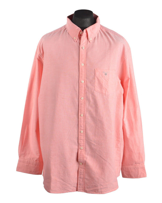 Men's GANT Pink Cotton The Oxford Shirt Regular Fit Size 3XL