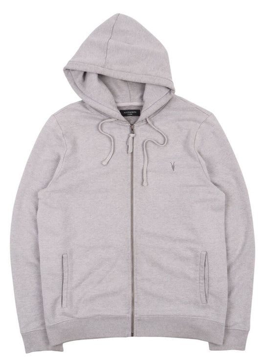 Men's ALLSAINTS Grey Full Zip Hoodie Jumper Size XL