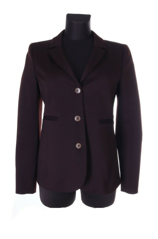Women's MIU Italy Brown Polyester Blazer Jacket Size 44