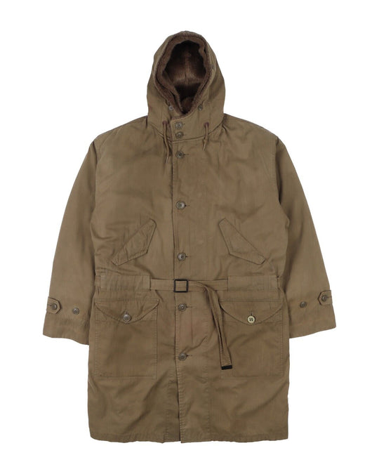 Vintage RALPH LAUREN Jacket Khaki Green Mens Lined Parka Size M