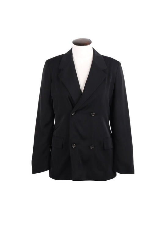 JIL SANDER Blazer Black Double Breasted Women's Jacket Size 36 IT