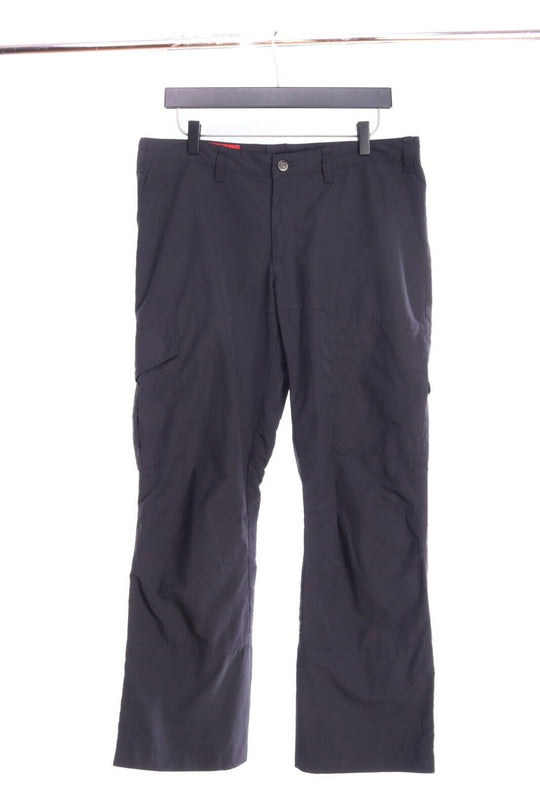 Men's FJALL RAVEN Black Cotton Multipocket Straight Pants Size 40