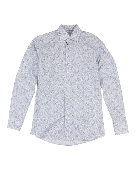 ETON Shirt Slim Fit Multicolor Paisley Printed Cotton LS Men's Size 38/ 15