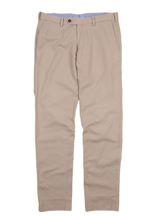 MASSIMO DUTI Chino Pants Beige Cotton Casual Men's Trousers Size 32
